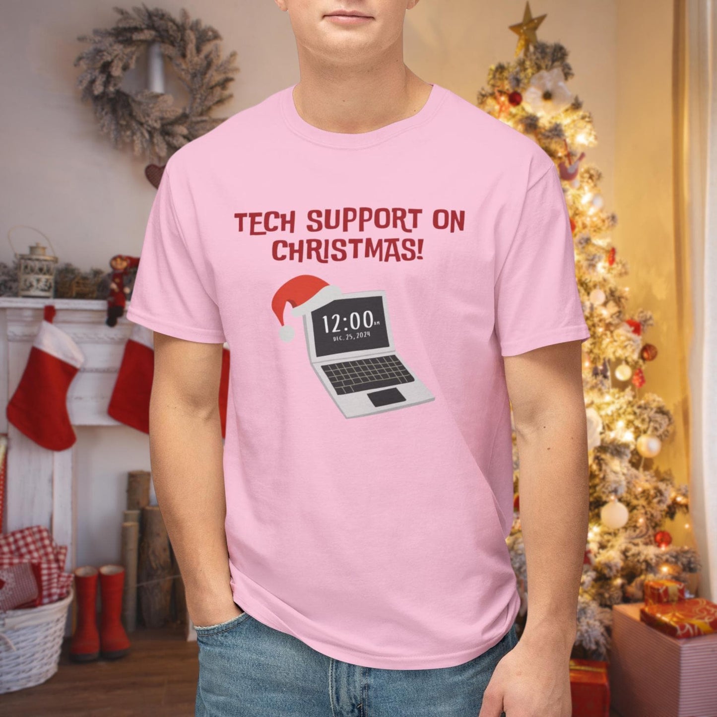 Tech Support on Christmas Ugly Xmas Sweater | Because Santa Can't Fix This!