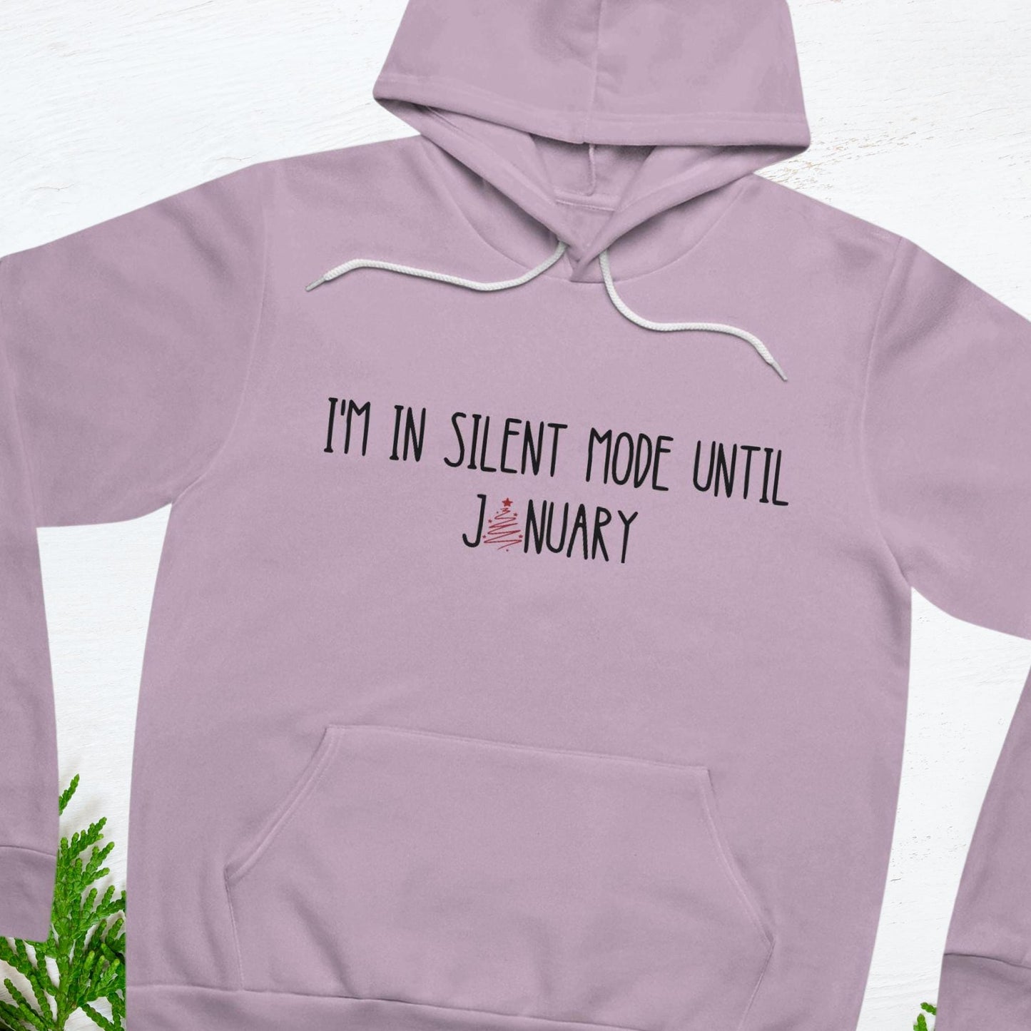 I'm in Silent Mode Until January Funny Christmas Tech T-Shirt | Perfect Holiday Gift for IT Enthusiasts