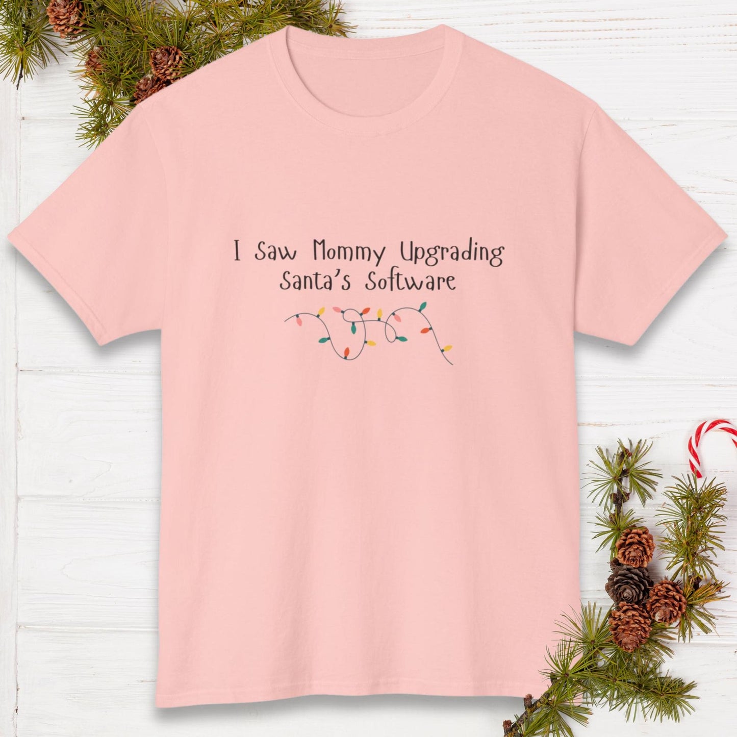 I Saw Mommy Upgrading Santas Software | The Ultimate Holiday Shirt for Merry Minis