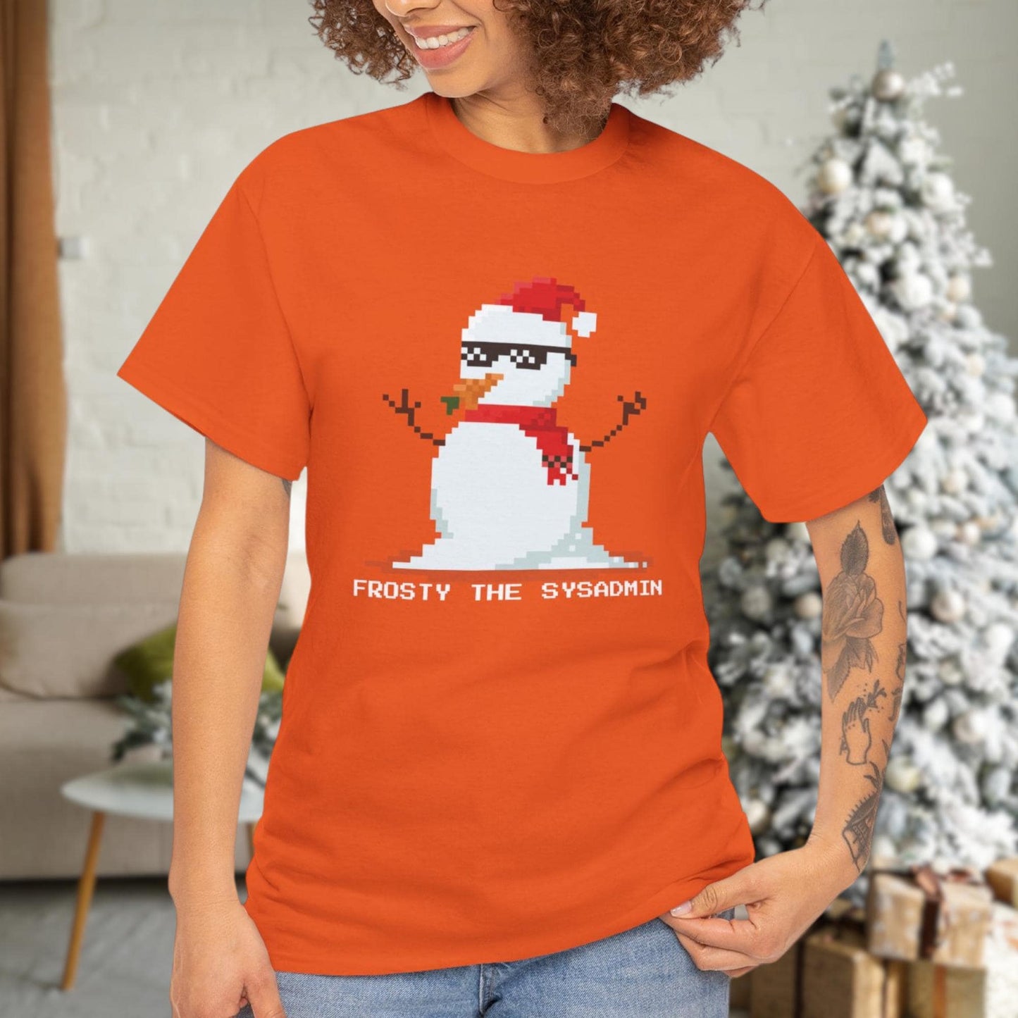 Frosty the Sysadmin - Hilarious Christmas IT Humor T-Shirt