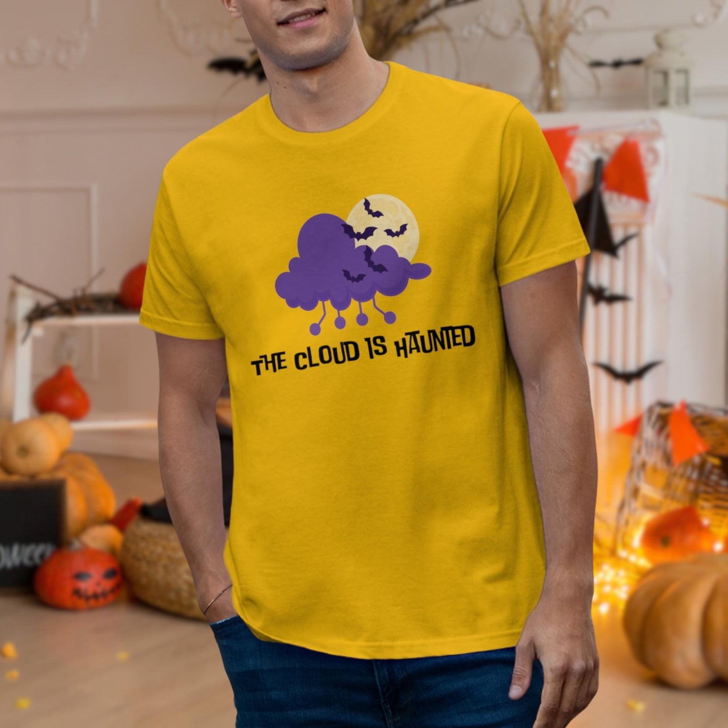 The Cloud is Haunted: Spooky Coding Humor T-Shirt