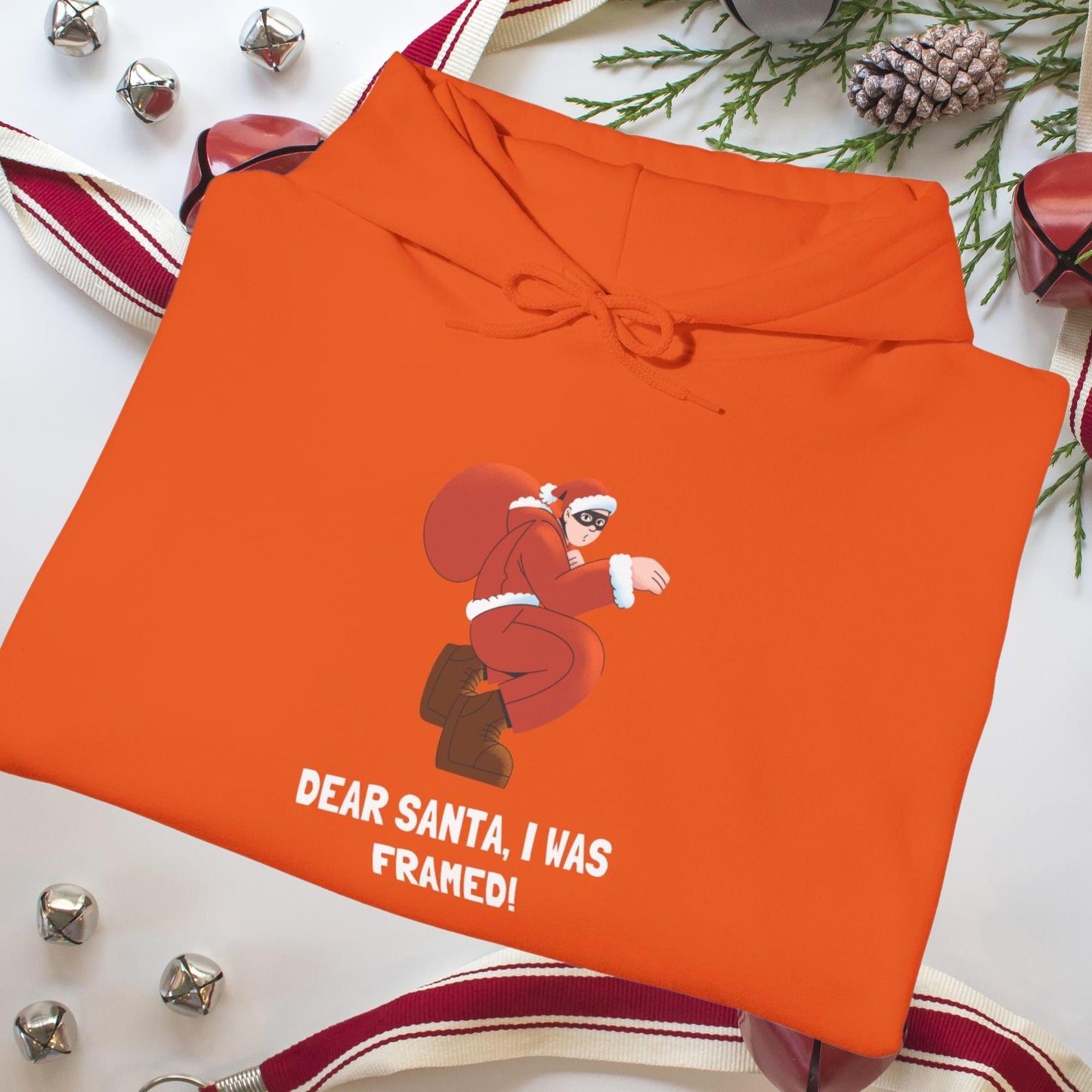 Dear Santa, I Was Framed! Funny Christmas T-Shirt | Perfect Holiday Gift for Santa Lovers