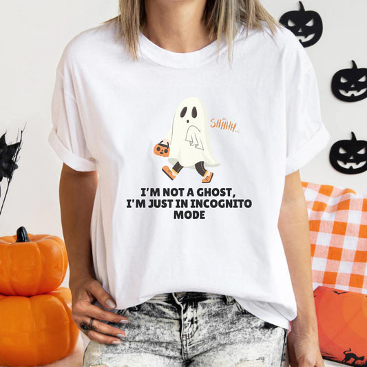 Halloween Coding Humor T-Shirt: Im Not a Ghost, Im Just in Incognito Mode