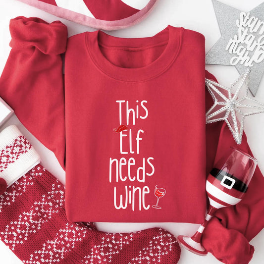 This Elf Needs Wine: The Ultimate Christmas Wine Shirt