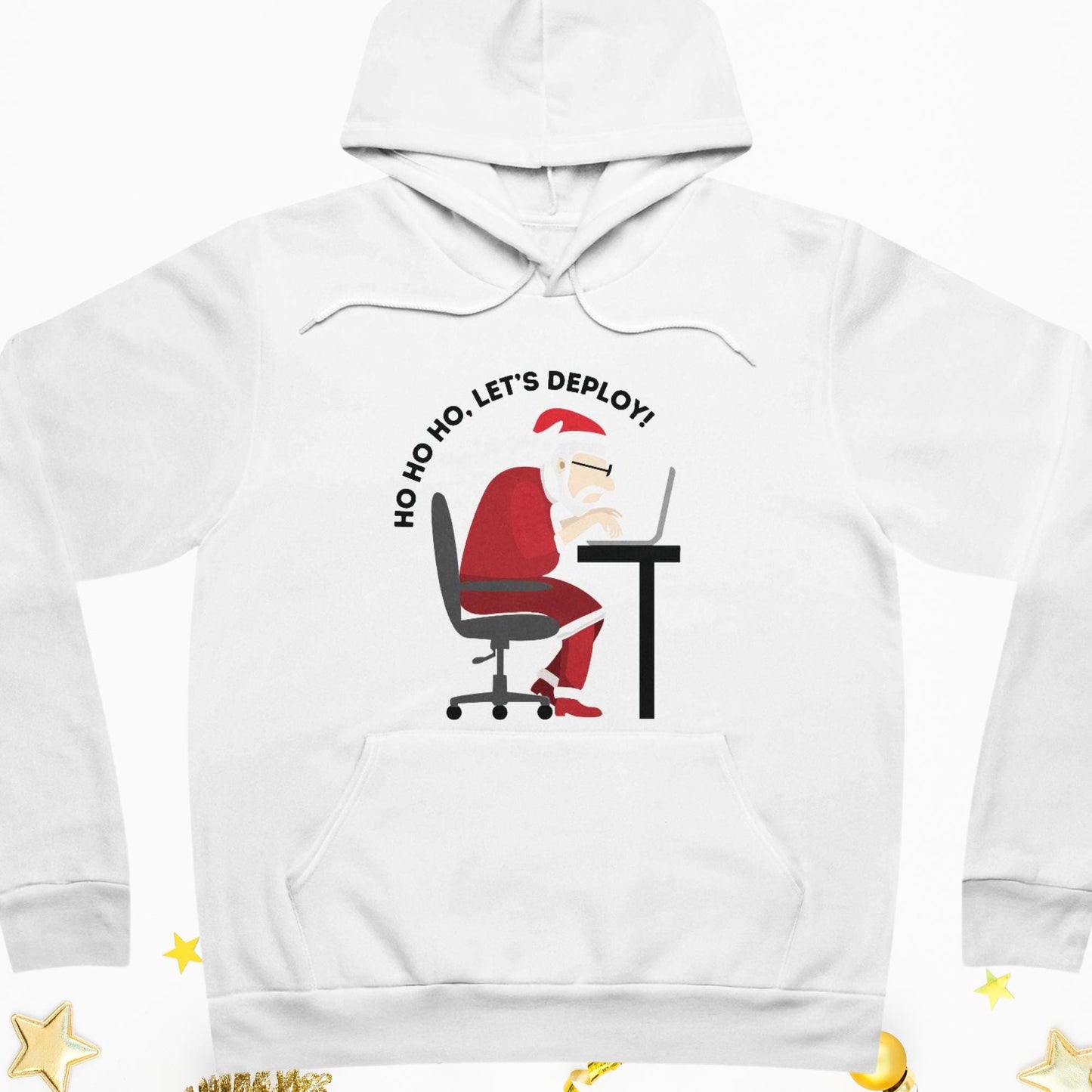 Ho Ho Ho, Lets Deploy: The Ultimate Christmas Meme Shirt for Tech Enthusiasts