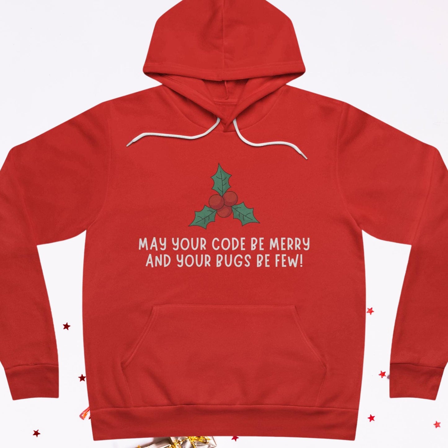 May Your Code Be Merry and Your Bugs Be Few | Funny Christmas Hoodie for Developers