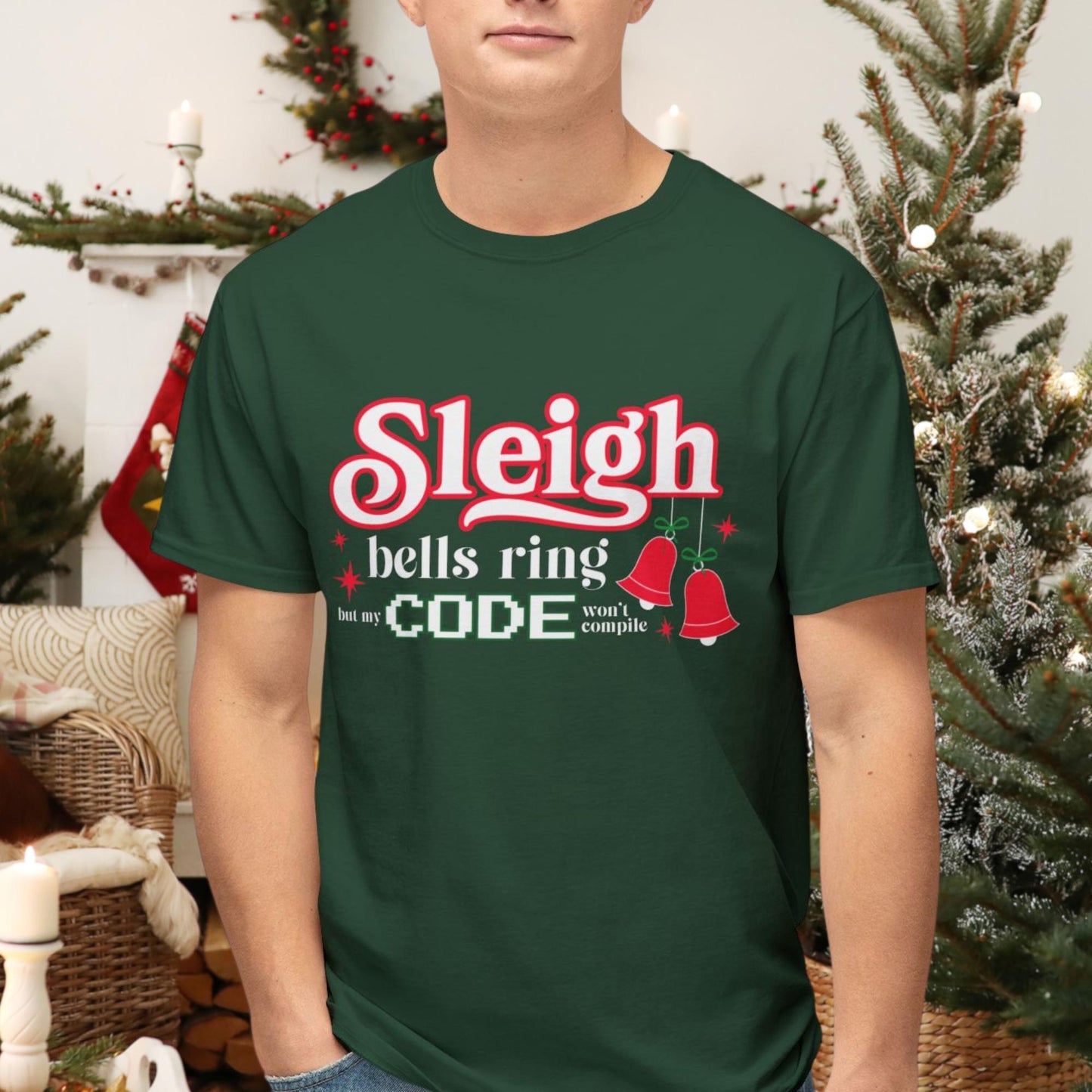 Sleigh Bells Ring, But My Code Wont Compile | Funny Christmas Developer Shirt