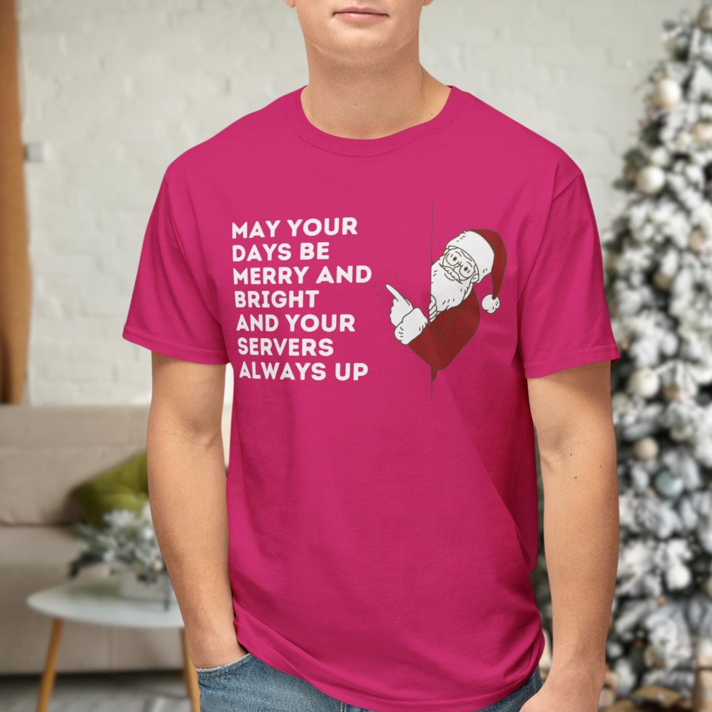 Unisex "May Your Days Be Merry and Bright and Your Servers Always Up" Christmas Sweatshirt