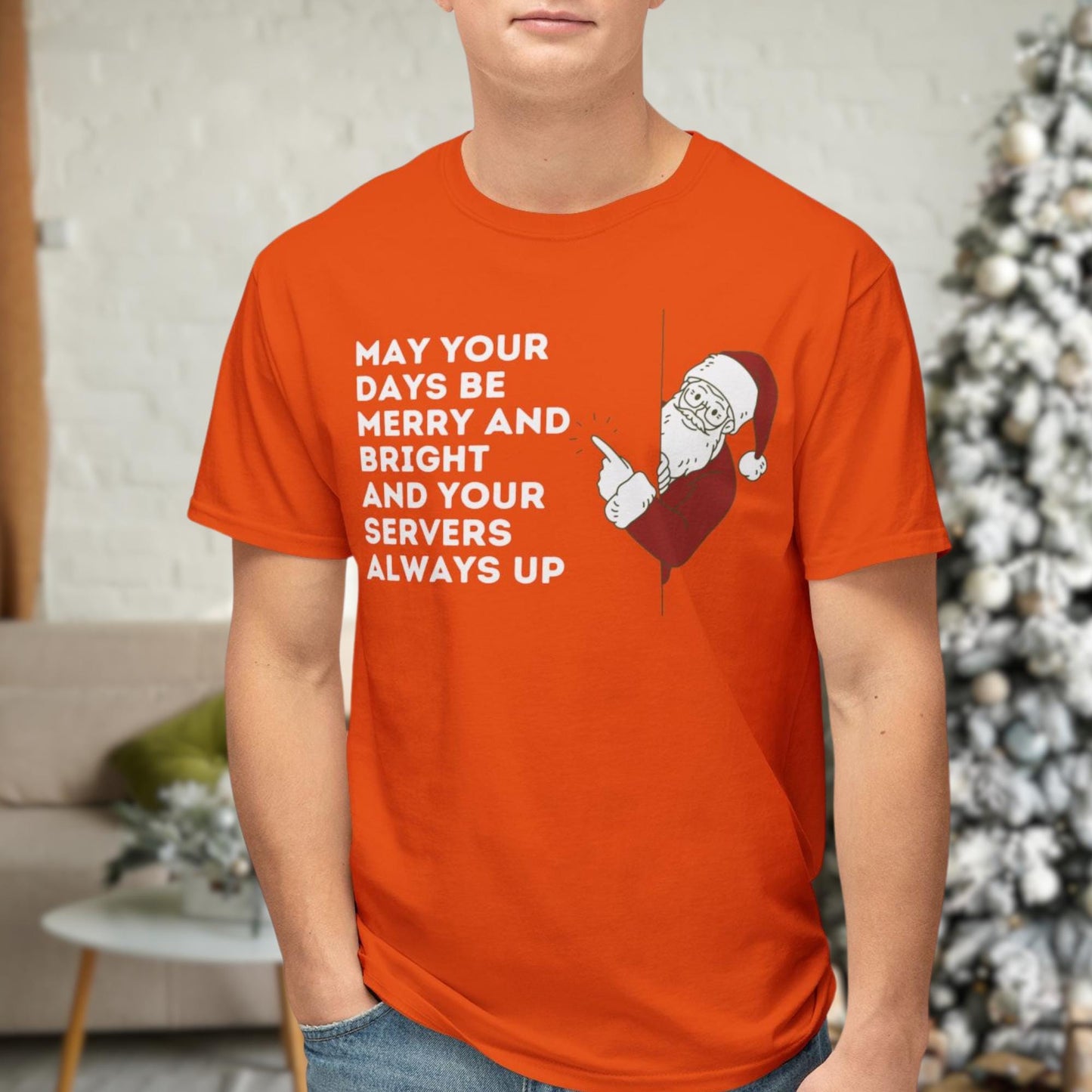 Unisex "May Your Days Be Merry and Bright and Your Servers Always Up" Christmas Sweatshirt