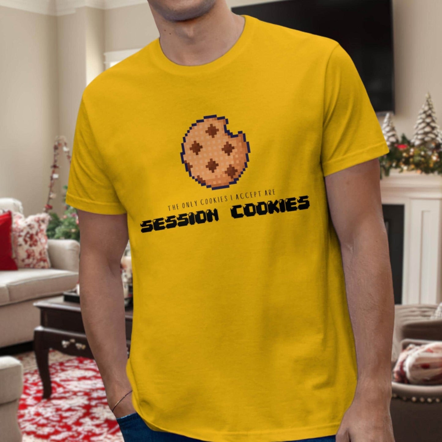 The Only Cookies I Accept are Session Cookies | IT Humor Christmas Shirt