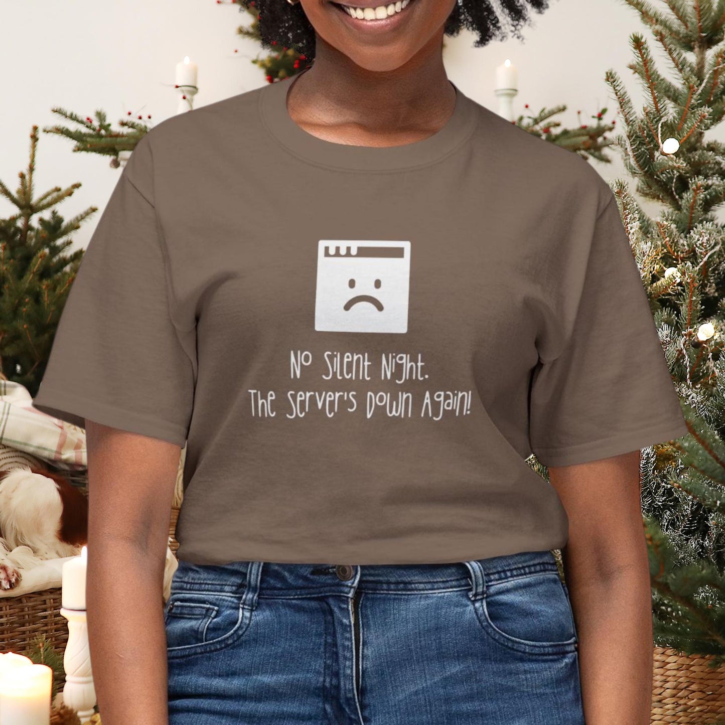 No Silent Night: The Server's Down Again! Holiday T-Shirt