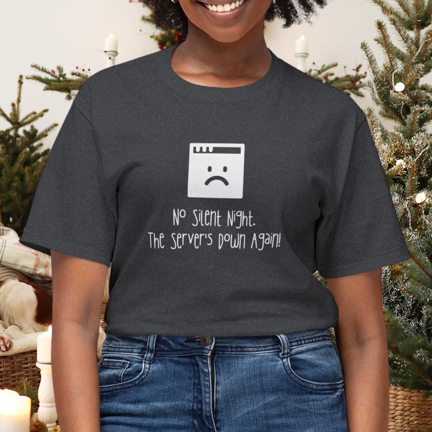 No Silent Night: The Server's Down Again! Holiday T-Shirt