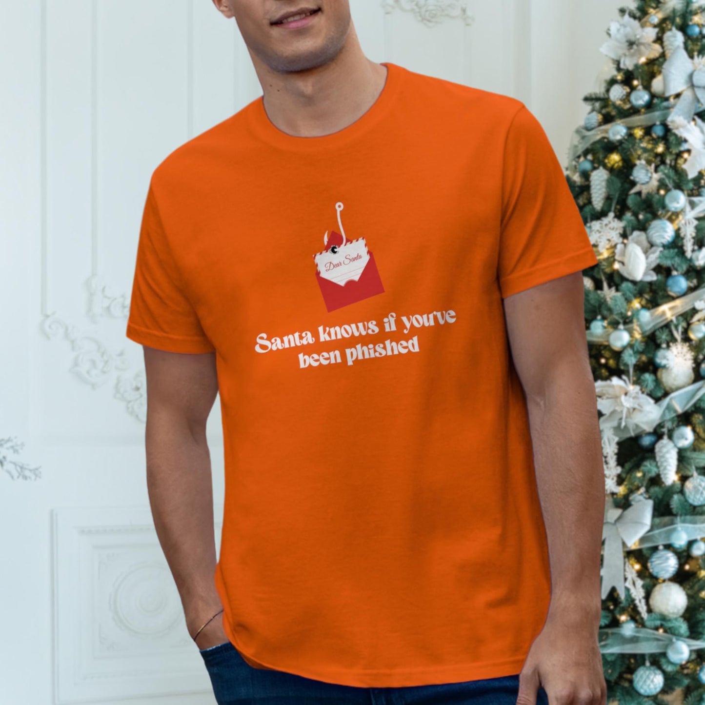 Santa Knows If Youve Been Phished | Funny Christmas T-Shirt