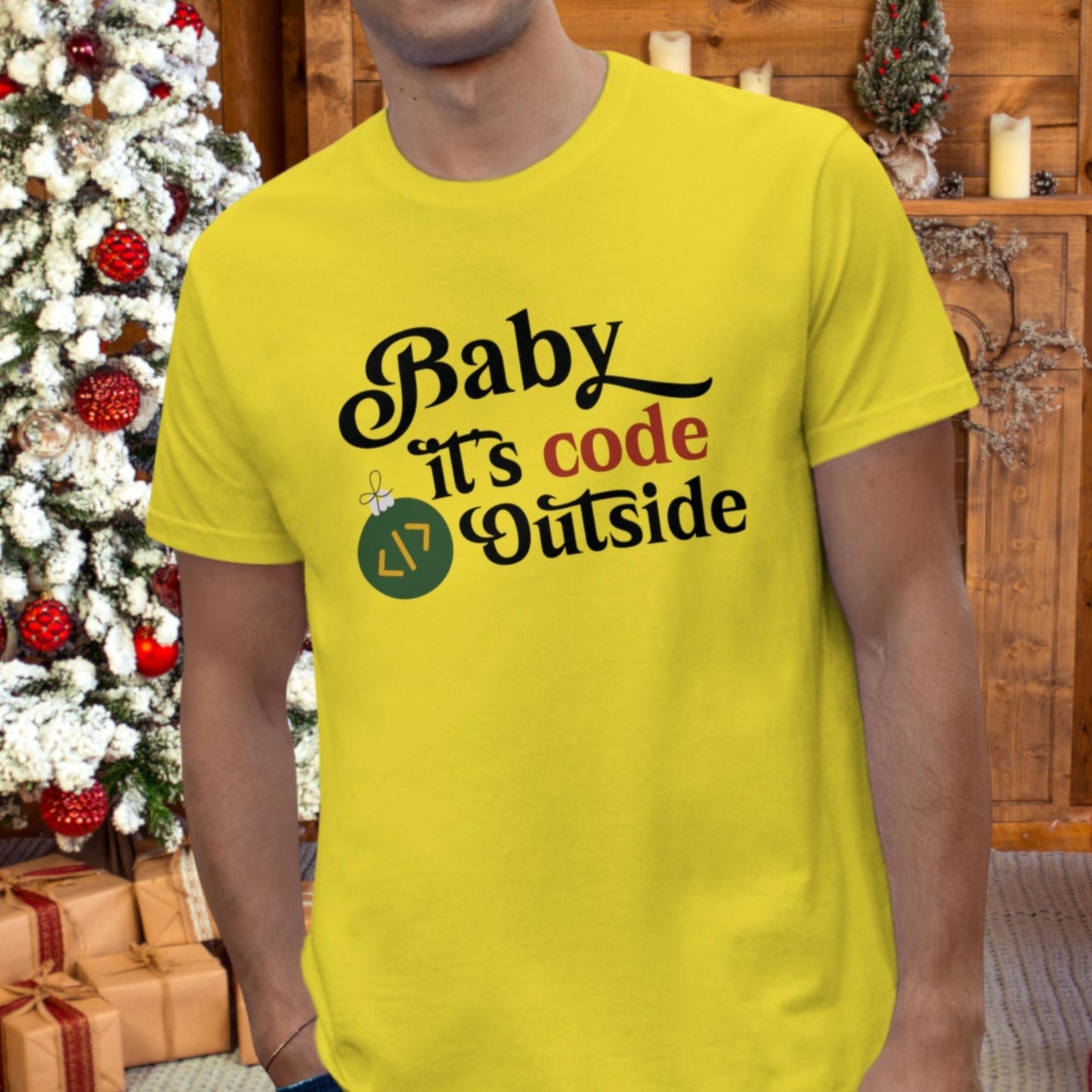 Baby, Its Code Outside Funny Christmas T-Shirt: A Geeky Holiday Must-Have