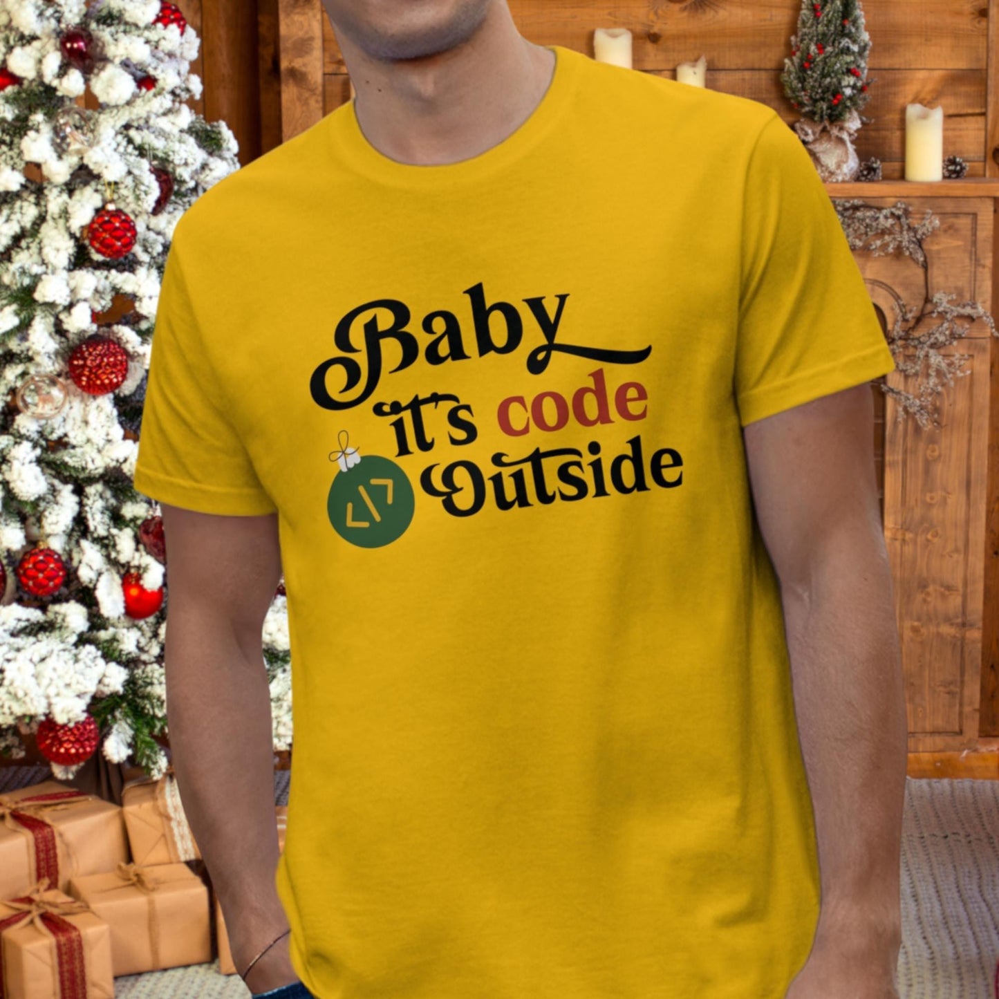 Baby, Its Code Outside Funny Christmas T-Shirt: A Geeky Holiday Must-Have