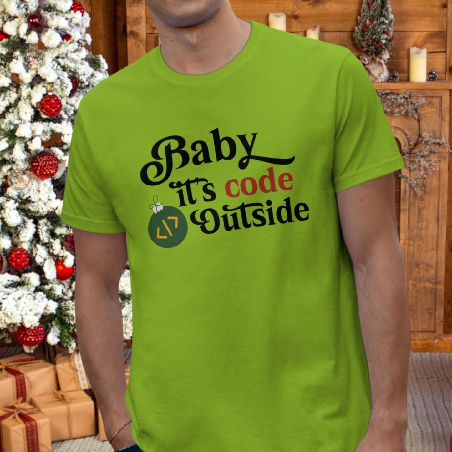 Baby, Its Code Outside Funny Christmas T-Shirt: A Geeky Holiday Must-Have