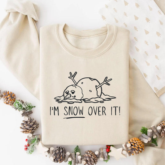 Chill Out in Style: "Im Snow Over It" Christmas Shirt