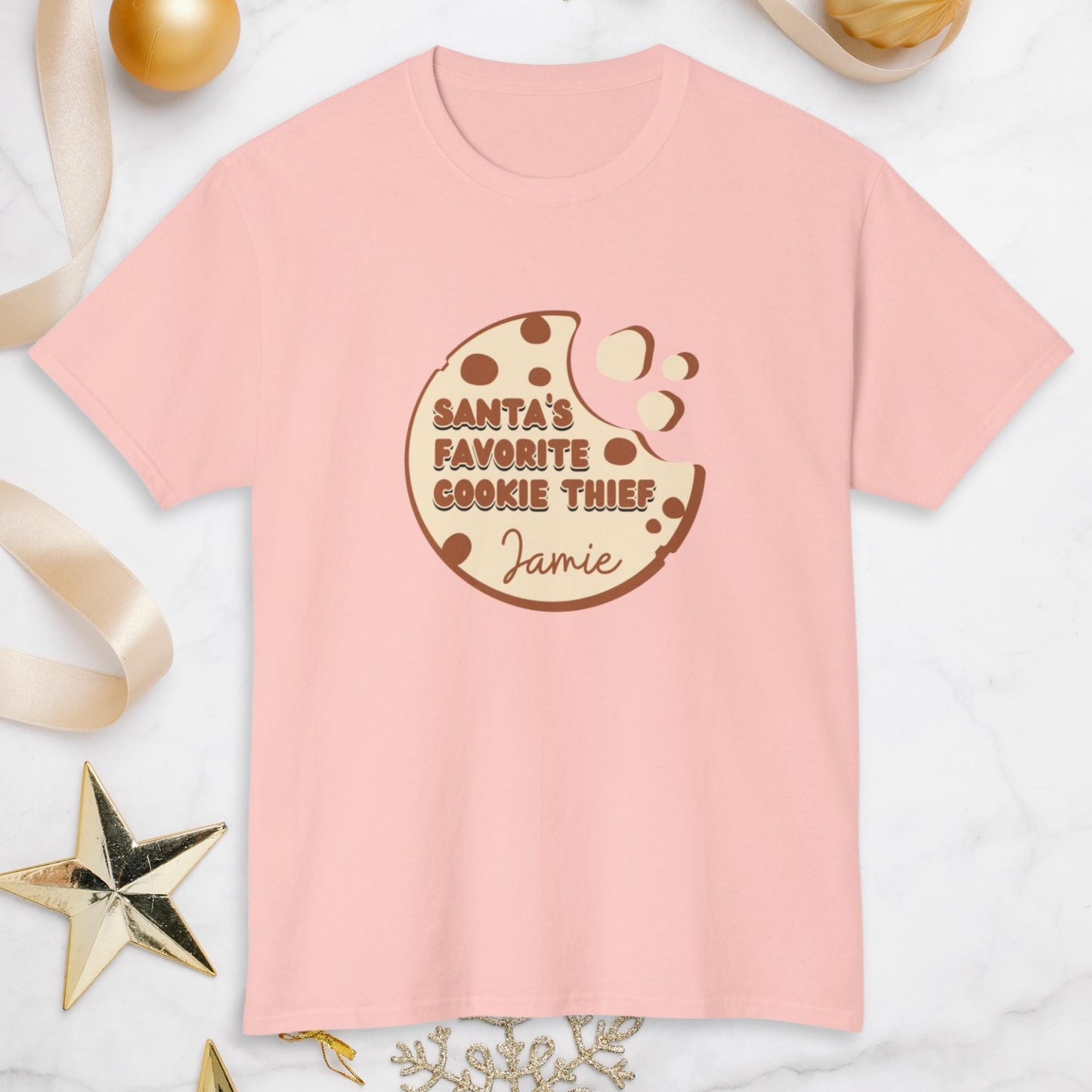 Santas Favorite Cookie Thief: Personalized Christmas Fun Tee