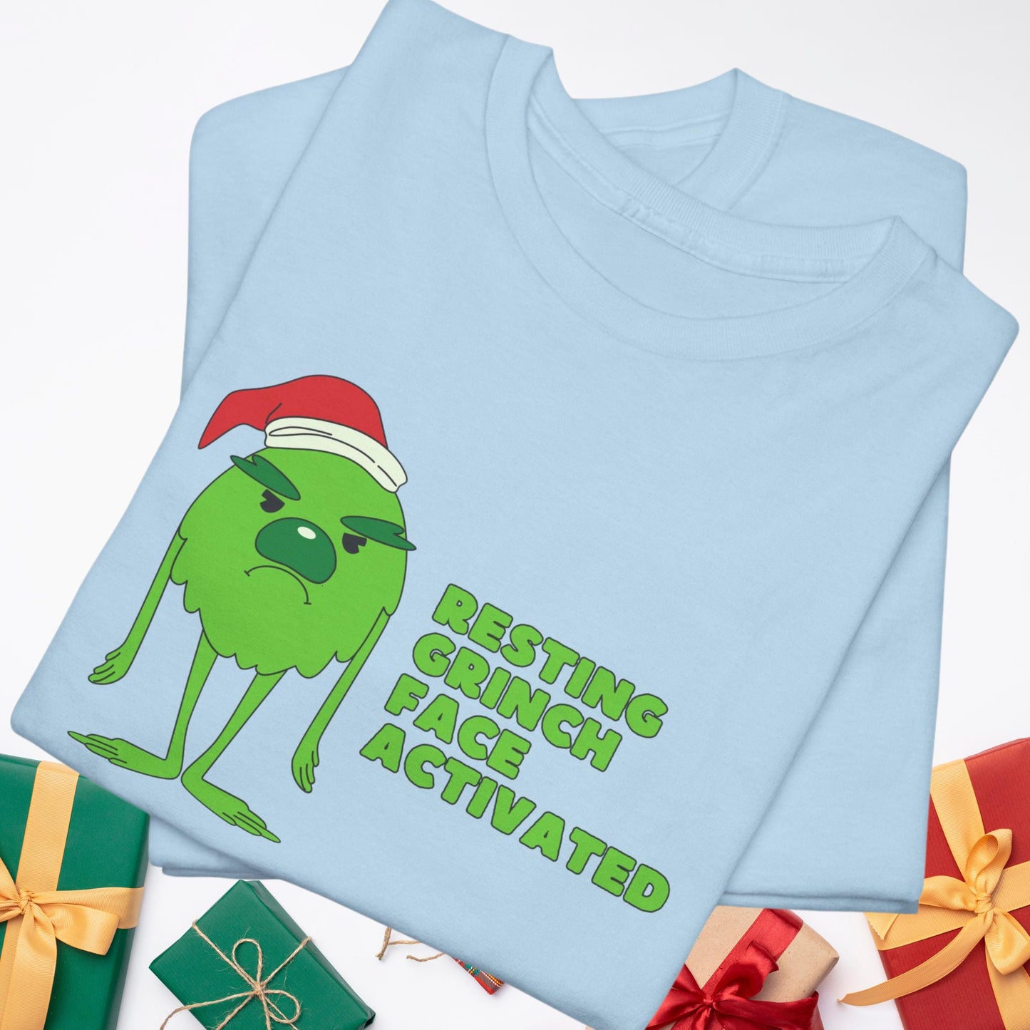 Resting Grinch Face Activated: The Ultimate Funny Christmas T-Shirt