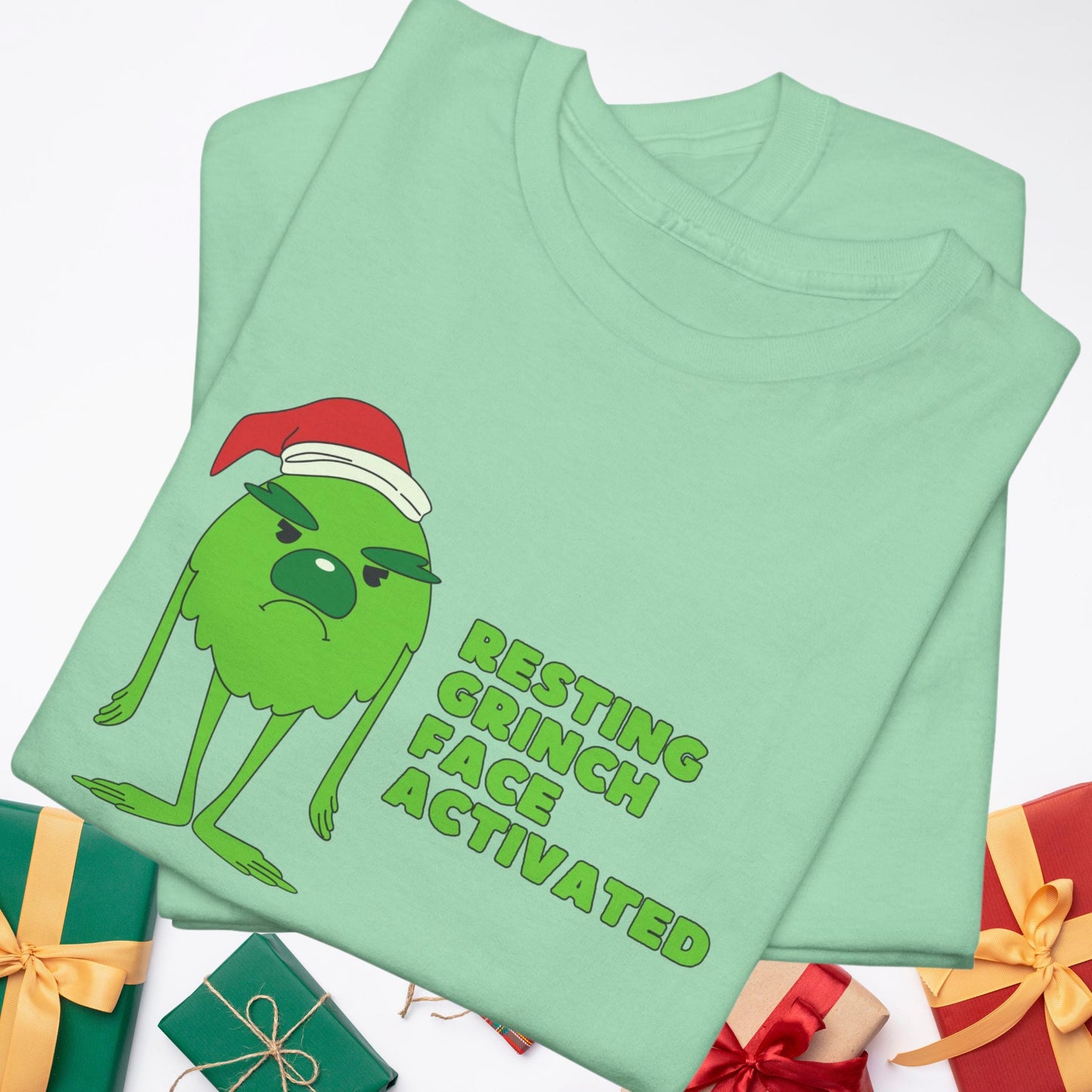 Resting Grinch Face Activated: The Ultimate Funny Christmas T-Shirt