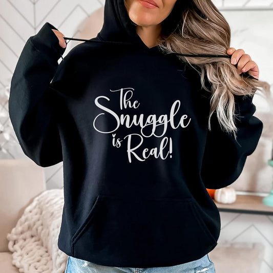 The Snuggle is Real: Funny & Cozy Mom's Tee