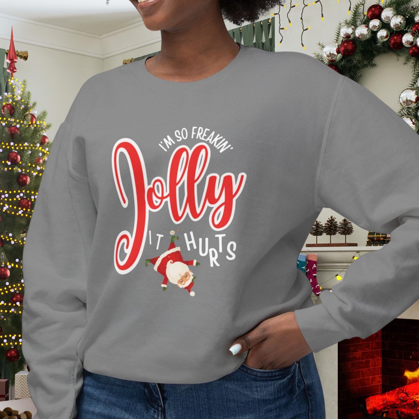 Im So Freakin Jolly, It Hurts | Perfect Christmas and New Year Toddler Tee