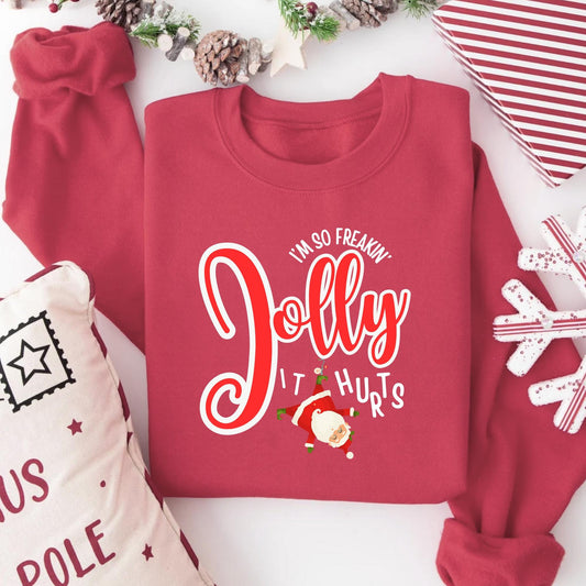 Im So Freakin Jolly, It Hurts | Perfect Christmas and New Year Toddler Tee