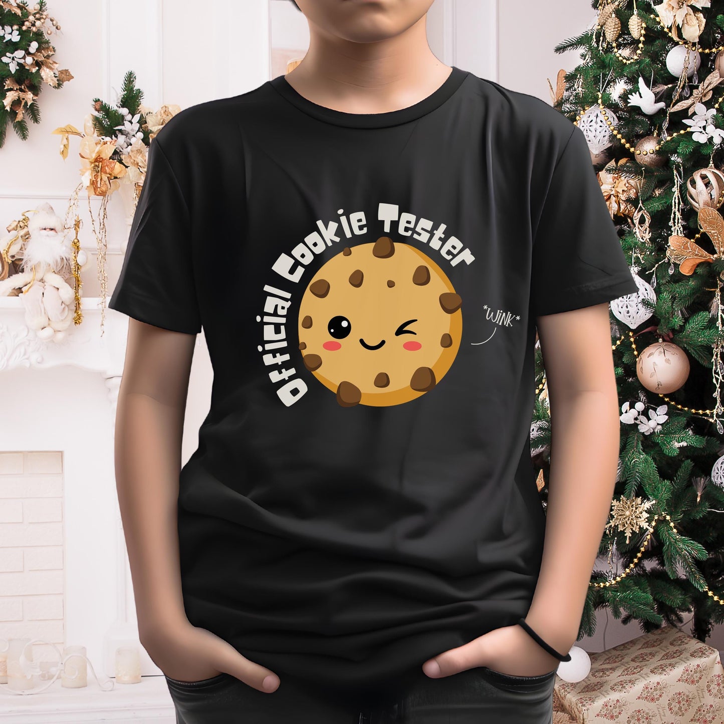 Official Cookie Tester - Holiday Raglan Shirt for Kids